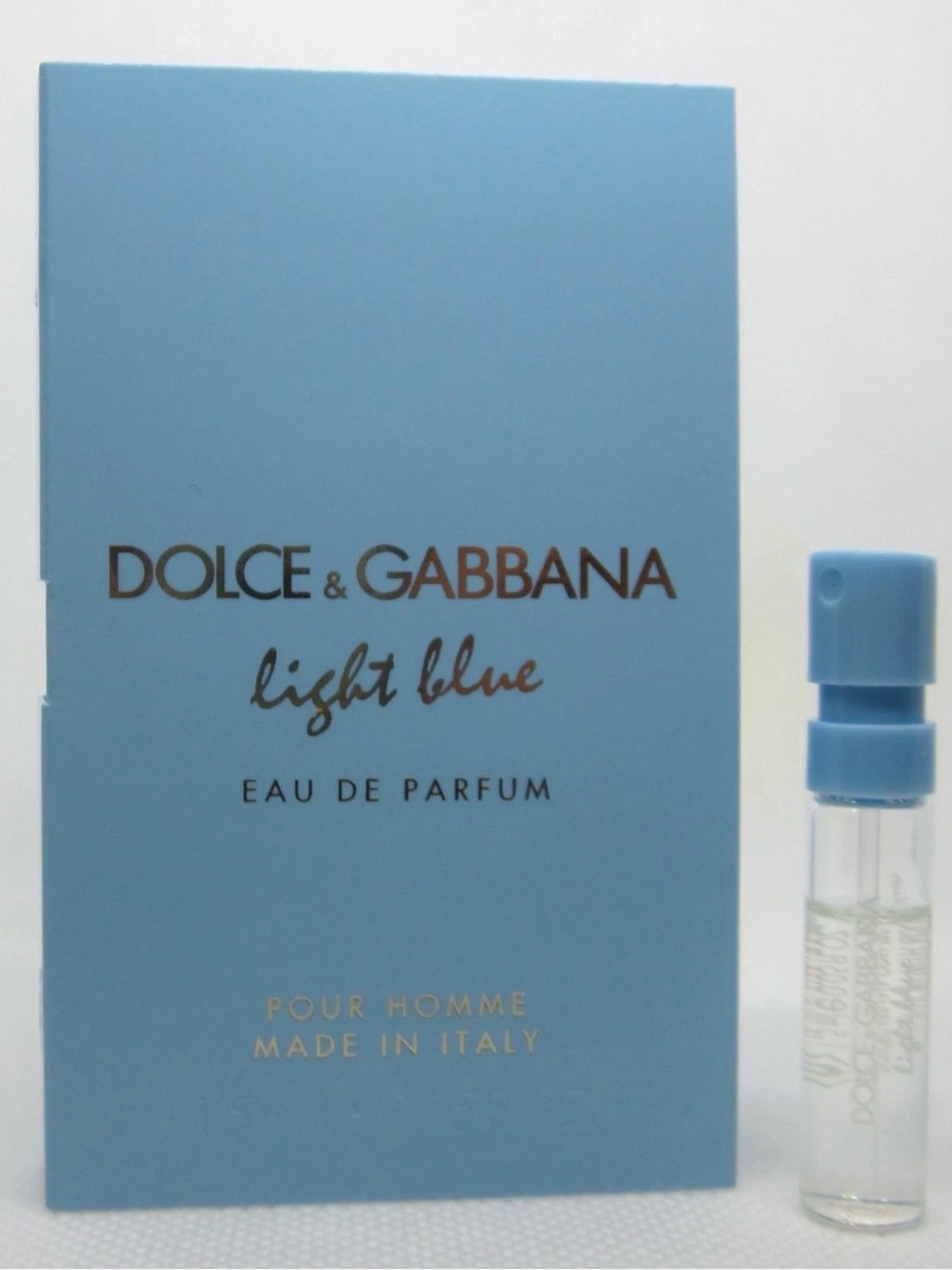 Dolce & Gabbana Light Blue Pour Homme EDP Sample Spray 0.05oz